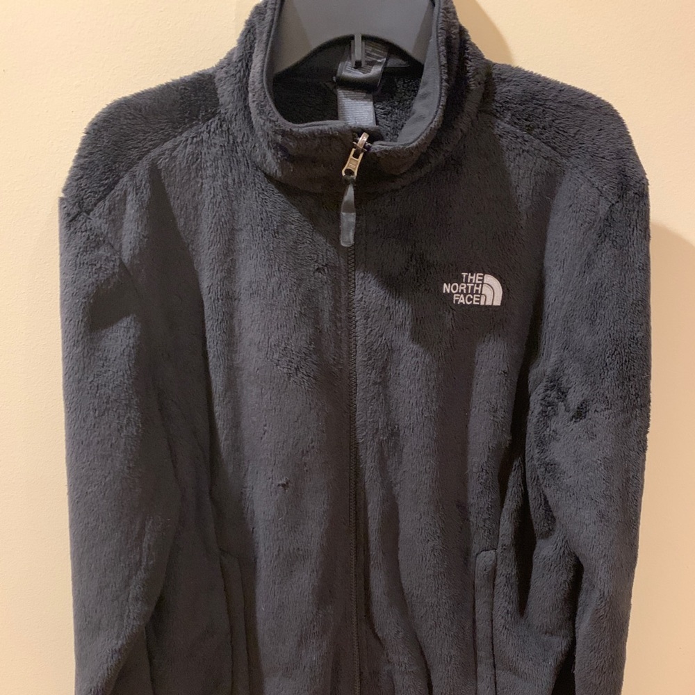 The North Face black fleece zipper jacket